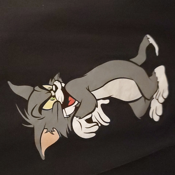 Vintage Tom and Jerry Front/Back Graphic T- Shirt Black - Picture 4 of 8